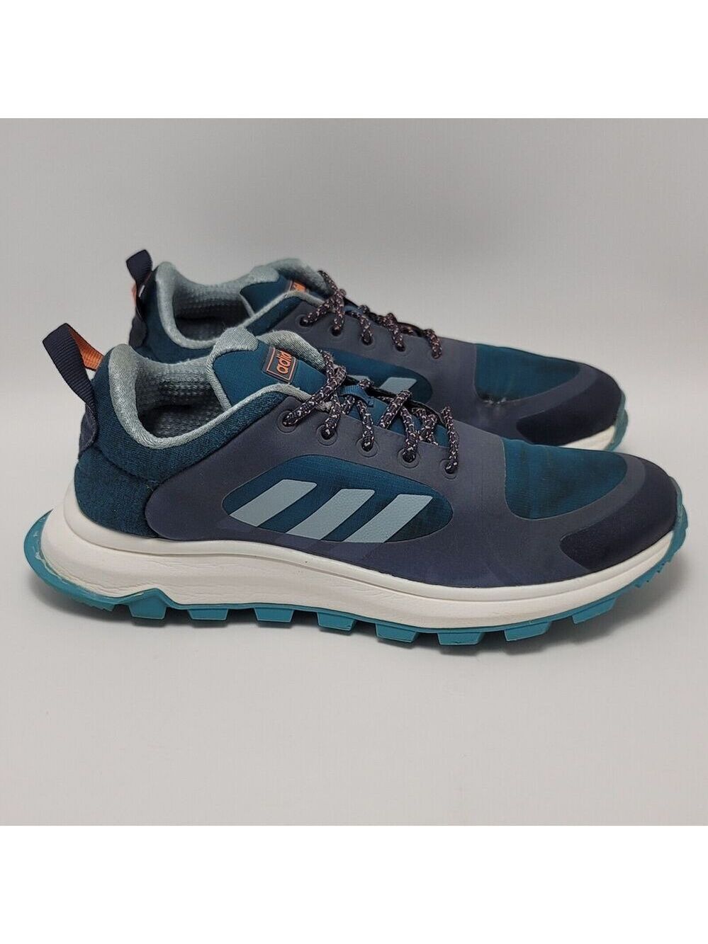 Adidas Response Trail X Running Shoes Women’s Size 7 Navy/Teal Blue